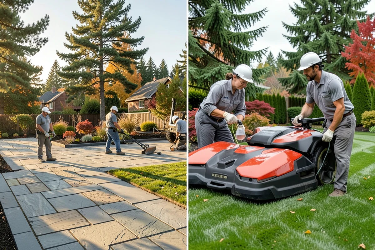 Flagstone Installation in DuPont, Pierce County, WA - Plan the layout and confirm drainage direction