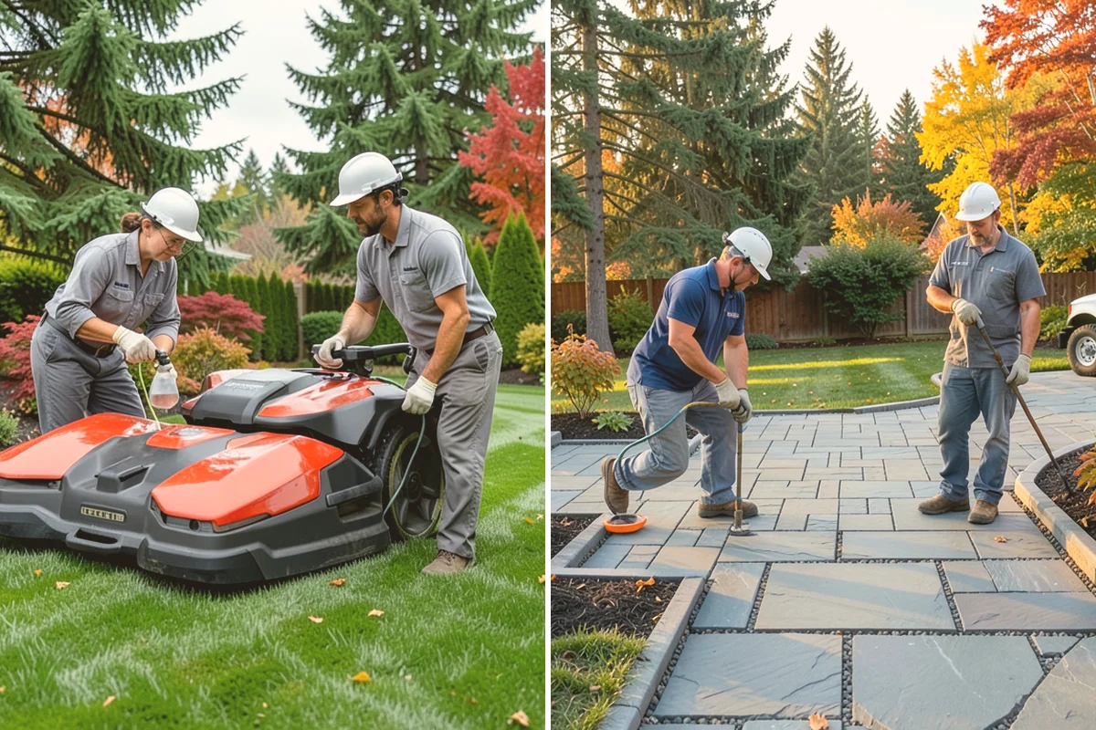 Flagstone Installation in Fife, Pierce County, WA - Plan the layout and confirm drainage direction