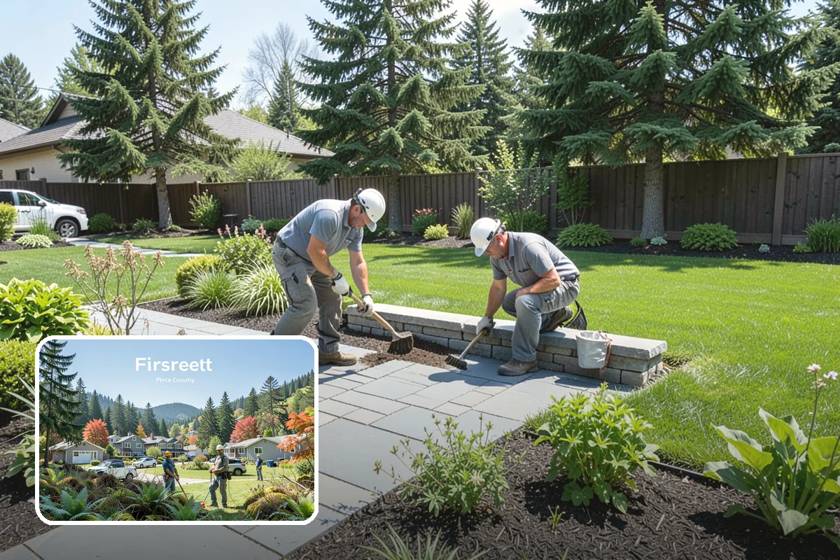 Flagstone Installation in Fircrest, Pierce County, WA - Natural, non-uniform look that suits garden settings