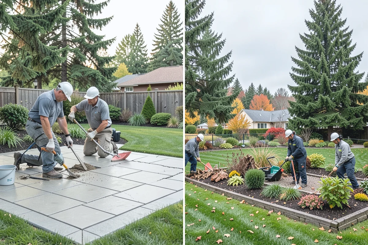 Flagstone Installation in Hamilton, Skagit County, WA - Plan the layout and confirm drainage direction