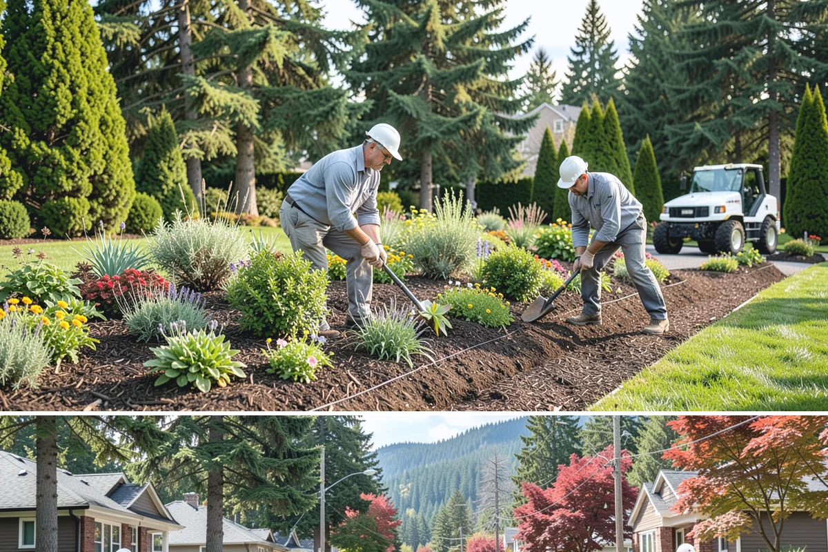 Flagstone Installation in Hunts Point, King County, WA - Best installed spring through fall when dry-set joints can settle, though sheltered paths can be built during drier winter breaks.