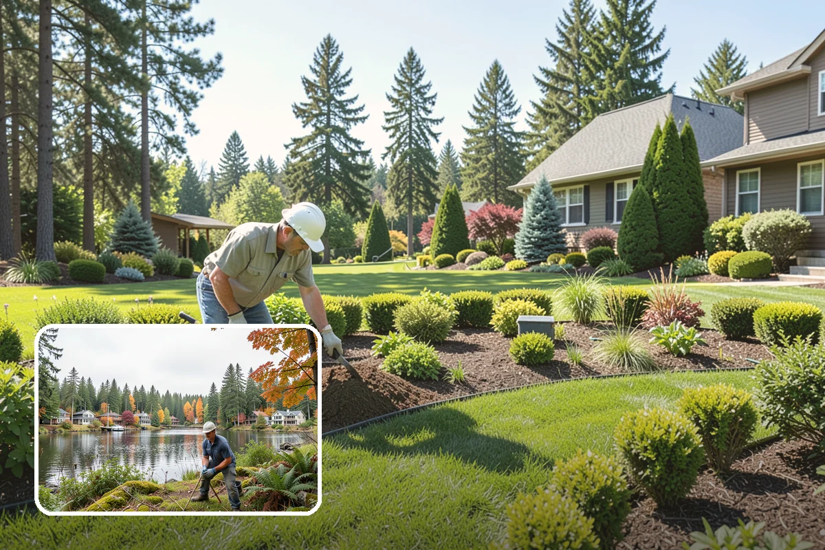 Flagstone Installation in La Conner, Skagit County, WA - Natural, non-uniform look that suits garden settings