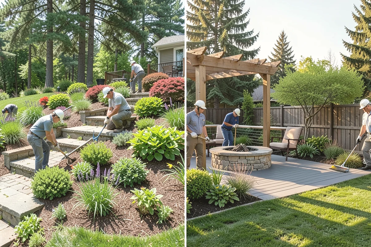 Flagstone Installation in Lake Stevens, Snohomish County, WA - Plan the layout and confirm drainage direction