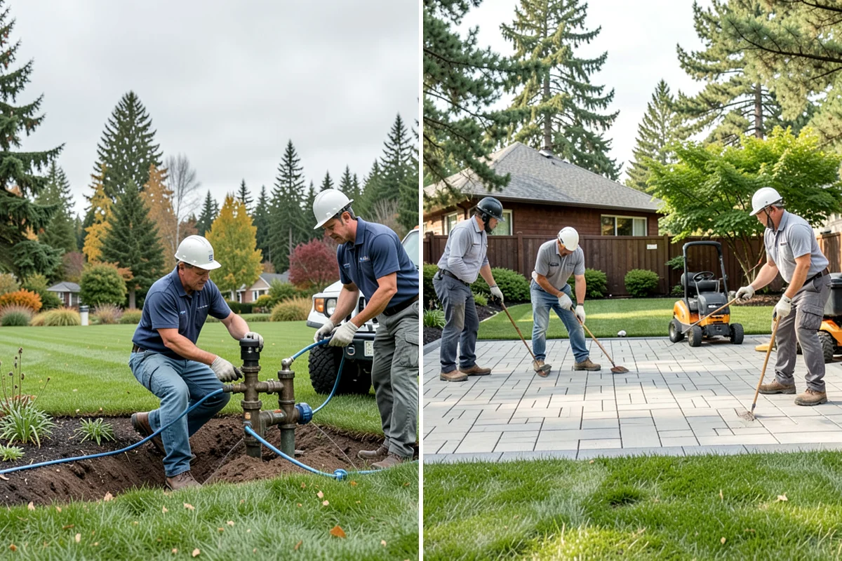 Flagstone Installation in Lakewood, Pierce County, WA - Plan the layout and confirm drainage direction