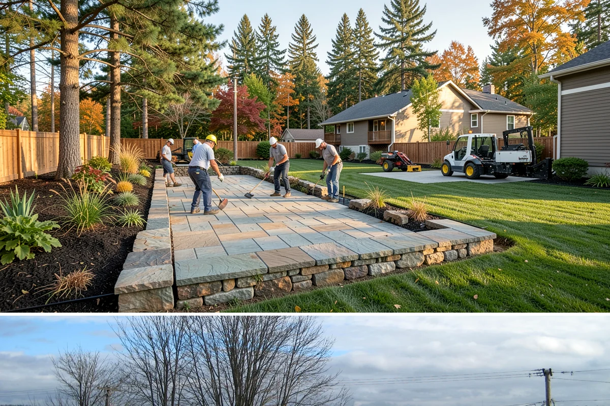 Flagstone Installation in Langley, Island County, WA - Best installed spring through fall when dry-set joints can settle, though sheltered paths can be built during drier winter breaks.