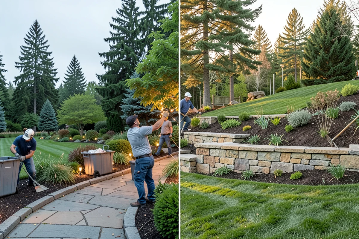 Flagstone Installation in Lyman, Skagit County, WA - Plan the layout and confirm drainage direction
