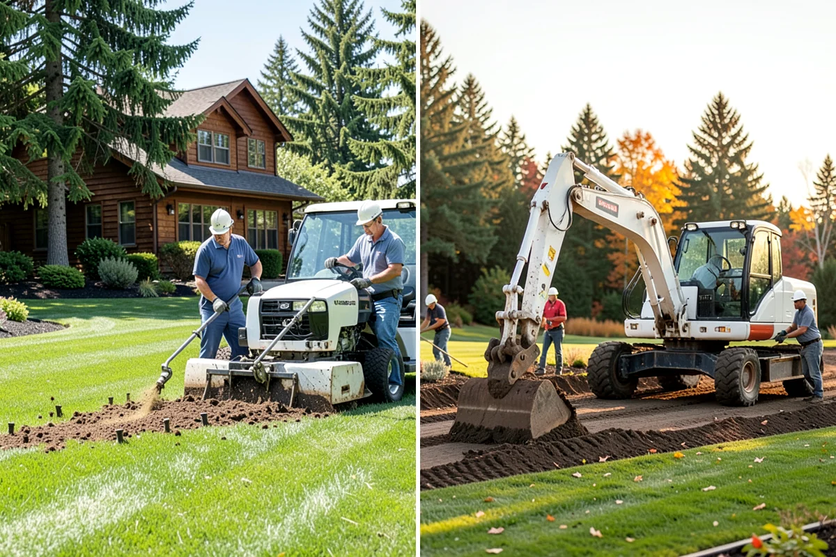 Flagstone Installation in Maple Valley, King County, WA - Plan the layout and confirm drainage direction