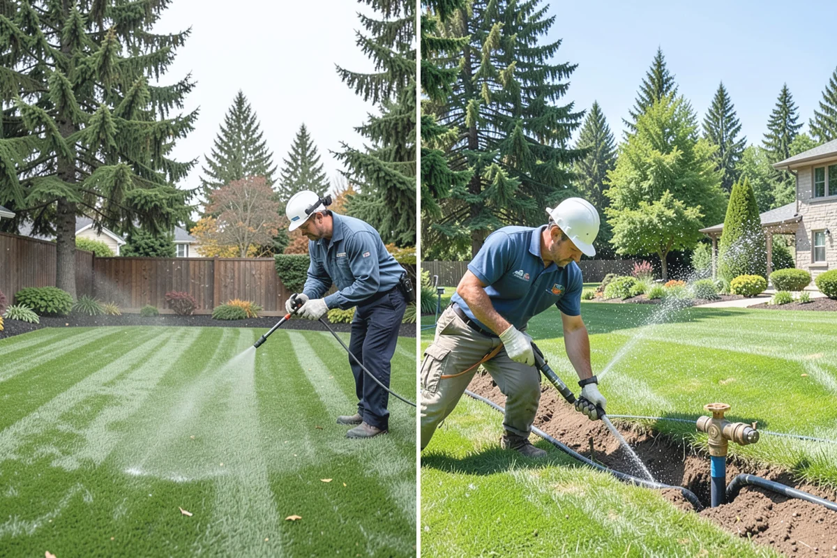 Flagstone Installation in Marysville, Snohomish County, WA - Plan the layout and confirm drainage direction