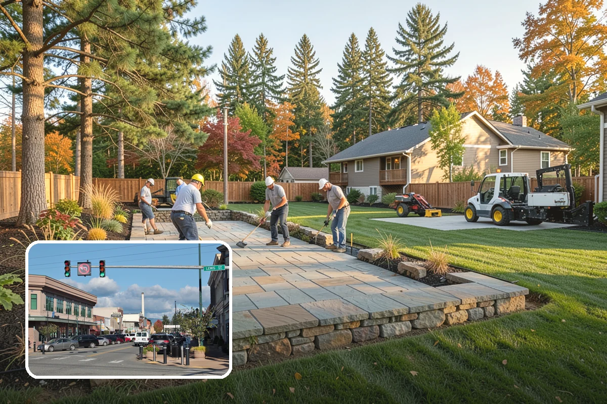 Flagstone Installation in Monroe, Snohomish County, WA - Natural, non-uniform look that suits garden settings
