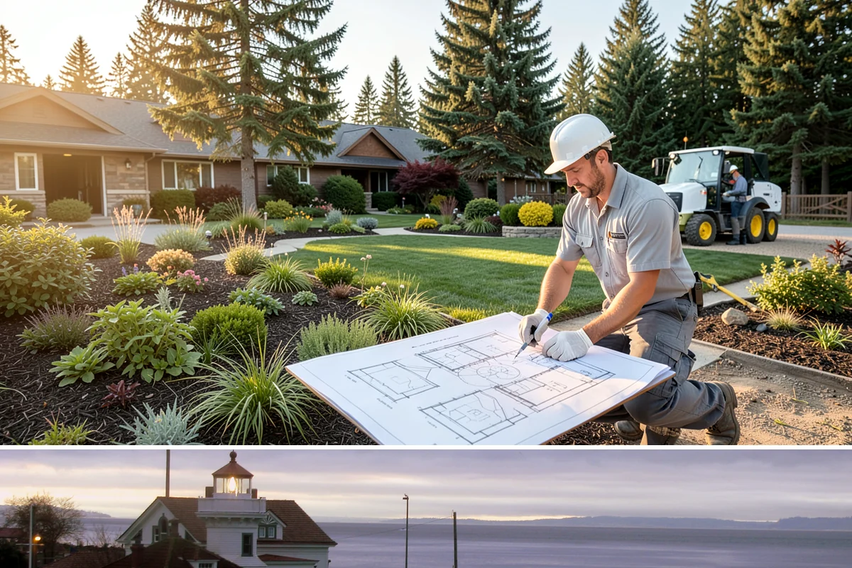 Flagstone Installation in Mukilteo, Snohomish County, WA - Best installed spring through fall when dry-set joints can settle, though sheltered paths can be built during drier winter breaks.