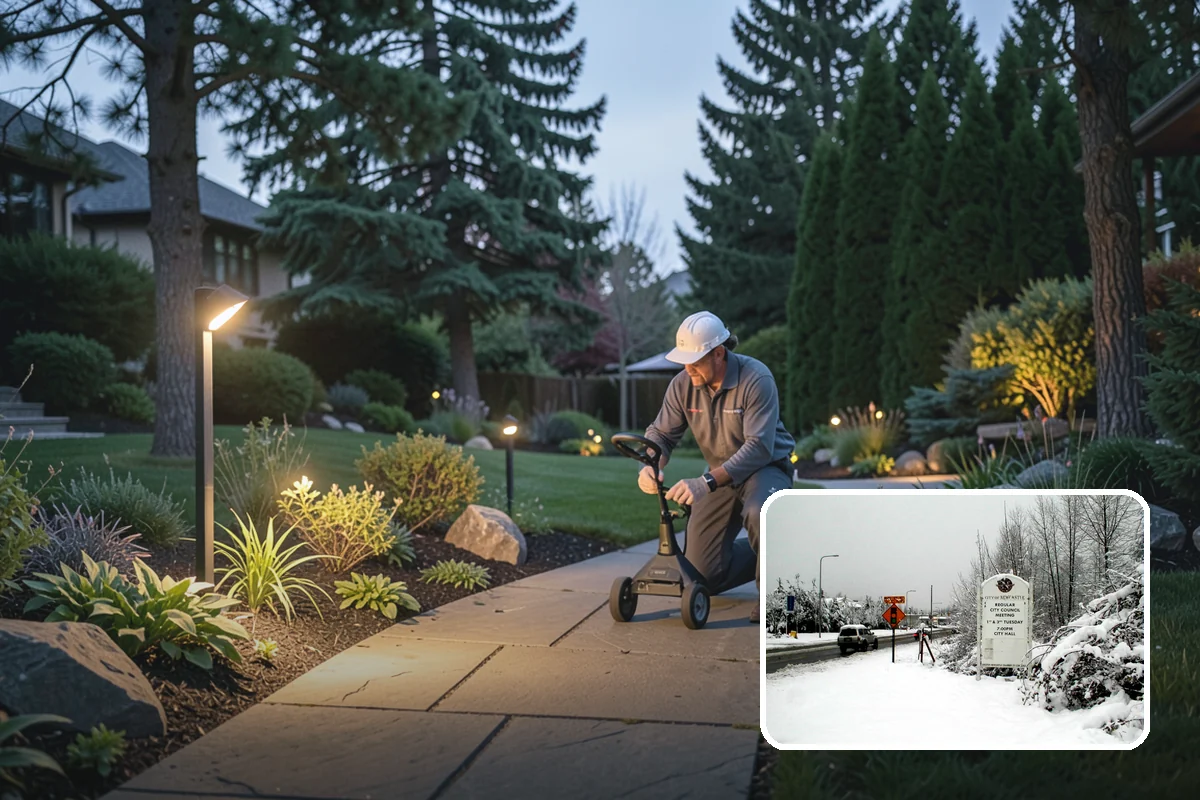 Flagstone Installation in Newcastle, King County, WA - Natural, non-uniform look that suits garden settings