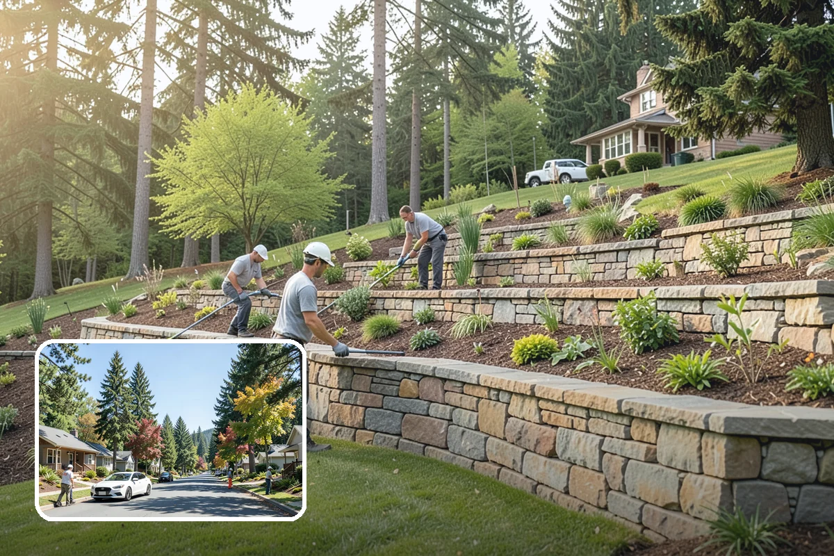 Flagstone Installation in Orting, Pierce County, WA - Natural, non-uniform look that suits garden settings