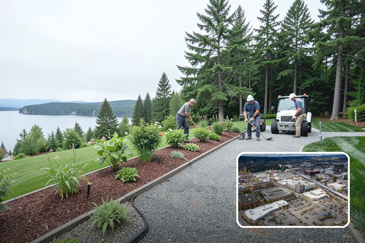 Flagstone Installation in Redmond, King County, WA - Natural, non-uniform look that suits garden settings