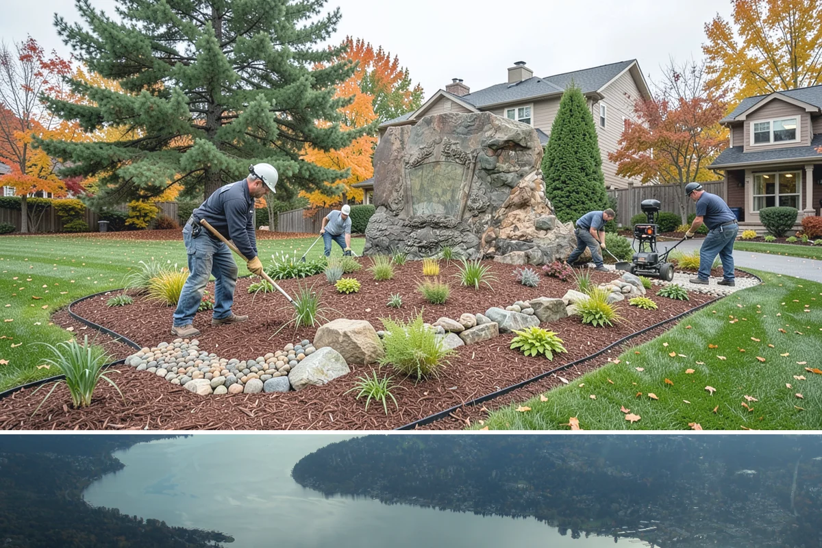 Flagstone Installation in Sammamish, King County, WA - Best installed spring through fall when dry-set joints can settle, though sheltered paths can be built during drier winter breaks.