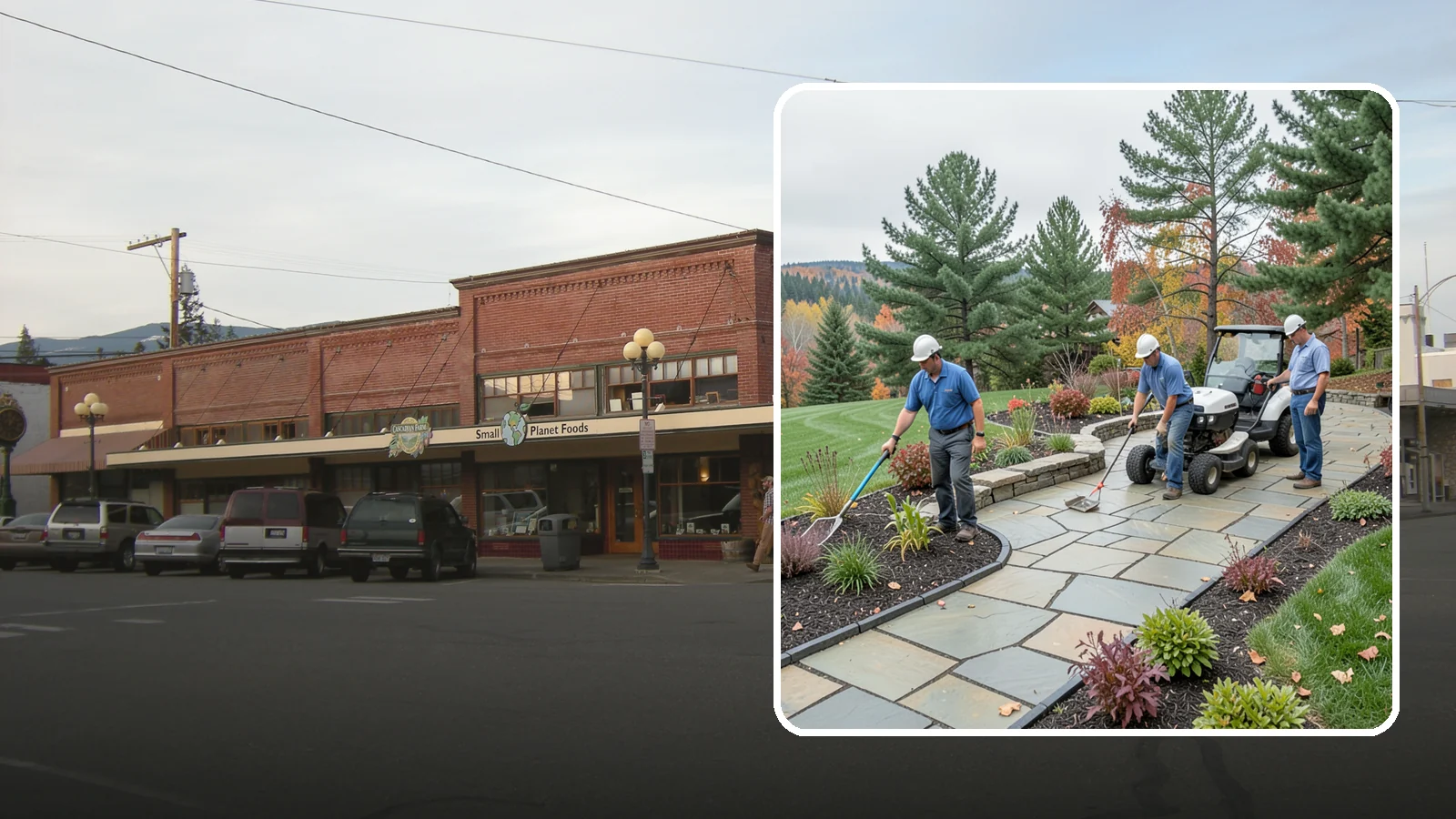 Flagstone Installation in Sedro-Woolley, Skagit County, WA - Irregular flagstone laid in flowing, natural patterns for rustic PNW garden paths, patios, and stepping-stone walkways.