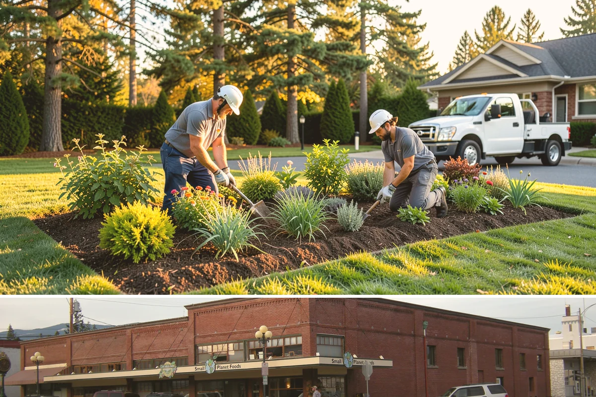 Flagstone Installation in Sedro-Woolley, Skagit County, WA - Best installed spring through fall when dry-set joints can settle, though sheltered paths can be built during drier winter breaks.