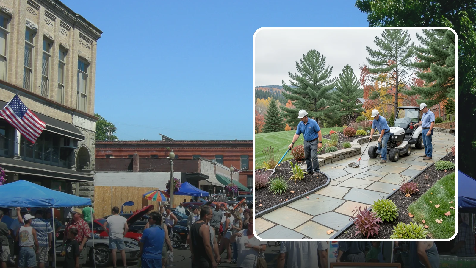 Flagstone Installation in Snohomish, Snohomish County, WA - Irregular flagstone laid in flowing, natural patterns for rustic PNW garden paths, patios, and stepping-stone walkways.