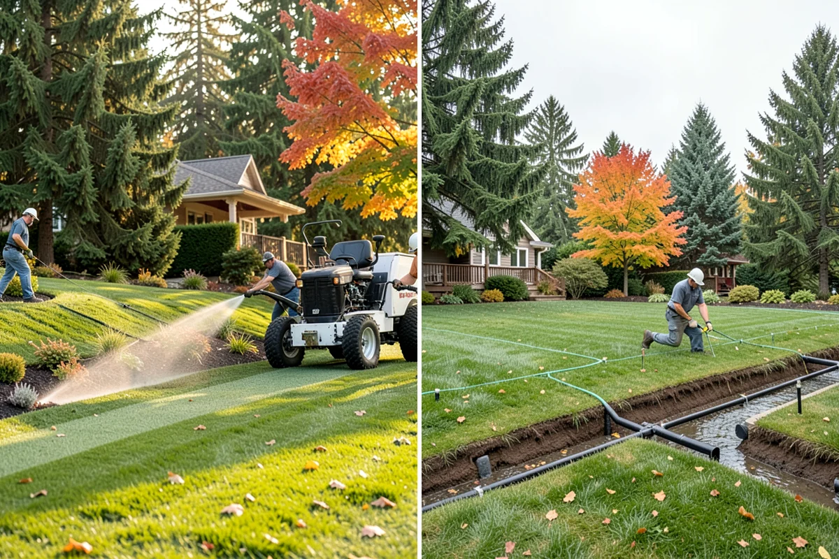 Flagstone Installation in Snoqualmie, King County, WA - Plan the layout and confirm drainage direction