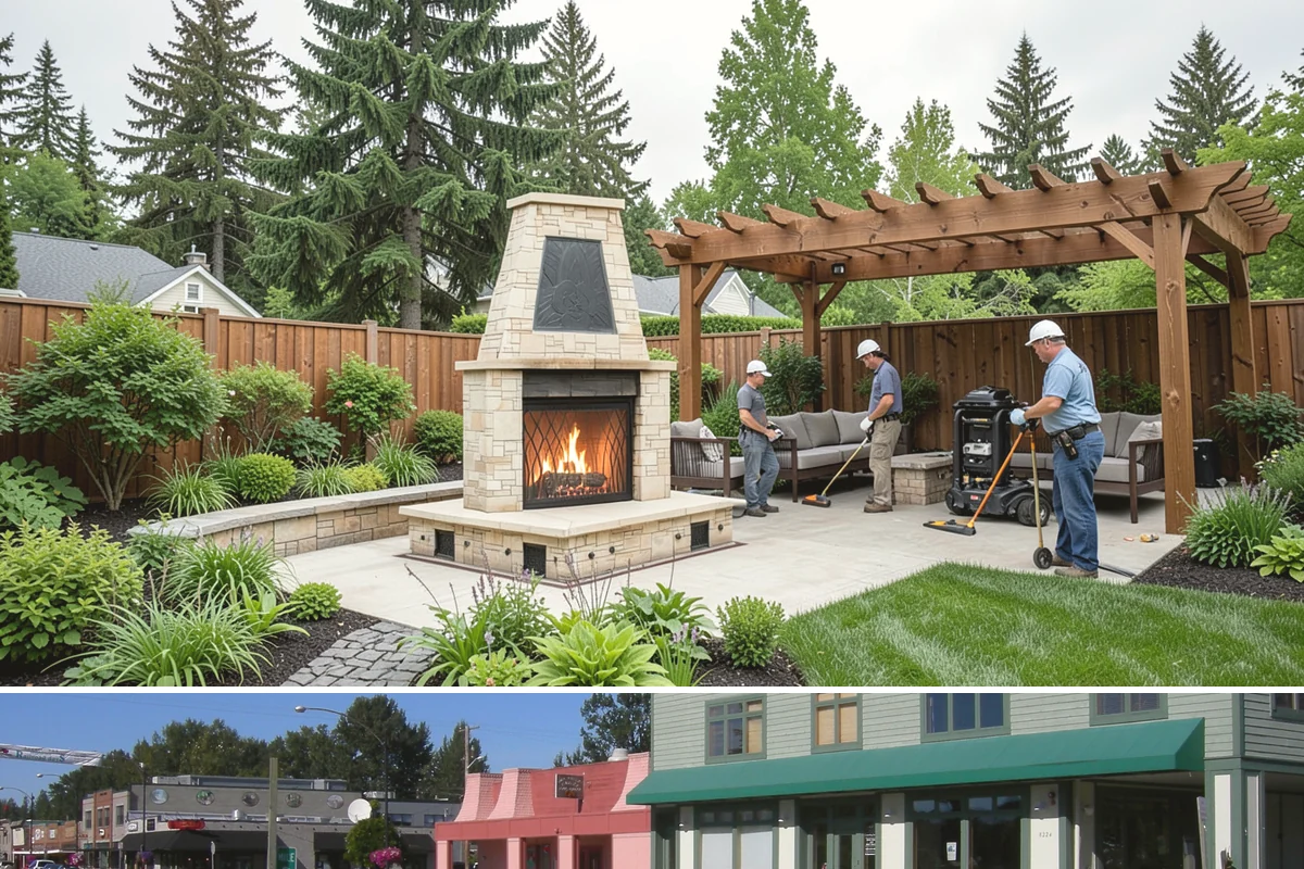 Flagstone Installation in Snoqualmie, King County, WA - Best installed spring through fall when dry-set joints can settle, though sheltered paths can be built during drier winter breaks.