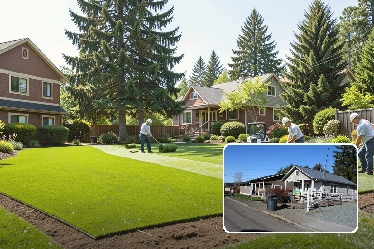 Flagstone Installation in South Prairie, Pierce County, WA - Natural, non-uniform look that suits garden settings