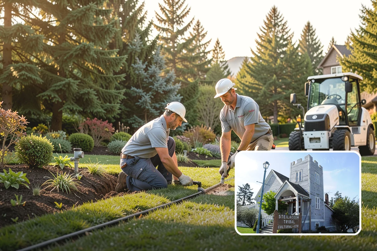 Flagstone Installation in Steilacoom, Pierce County, WA - Natural, non-uniform look that suits garden settings