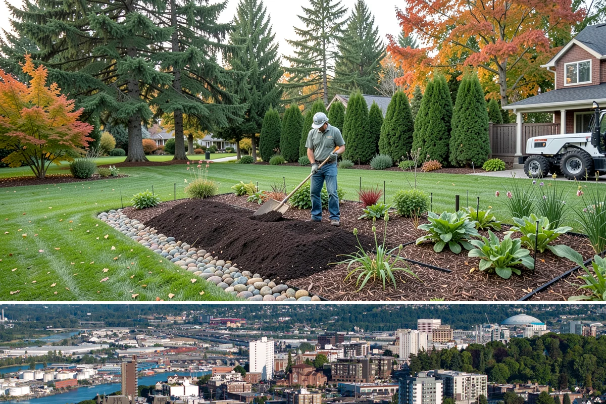 Flagstone Installation in Tacoma, Pierce County, WA - Best installed spring through fall when dry-set joints can settle, though sheltered paths can be built during drier winter breaks.