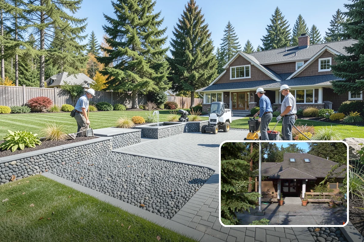 Flagstone Installation in Yarrow Point, King County, WA - Natural, non-uniform look that suits garden settings