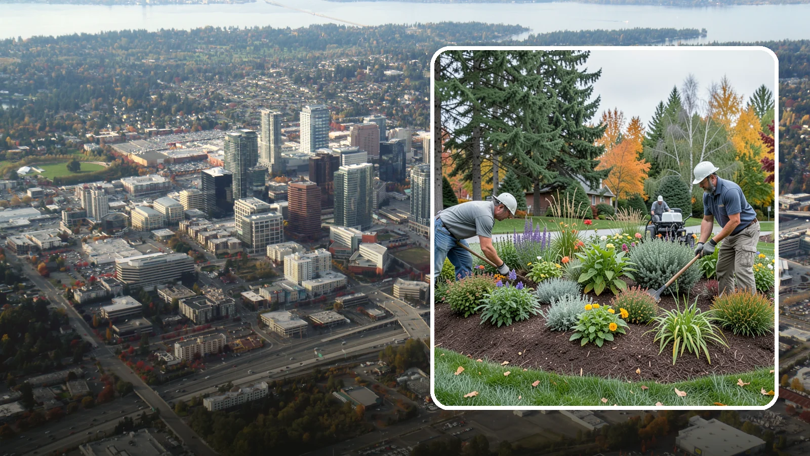 Flower Bed Design in Bellevue, King County, WA - Thoughtfully designed flower beds with color, texture, and bloom timing planned for year-round interest.