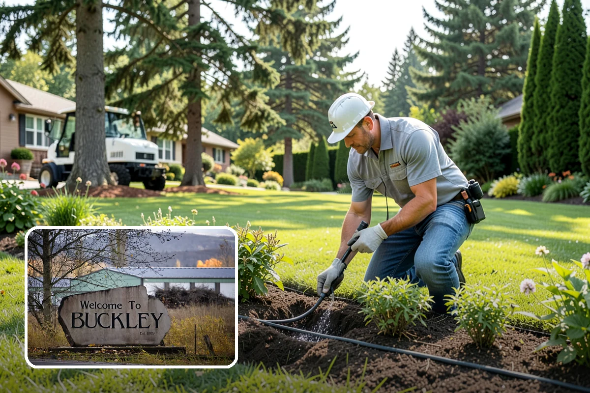 Flower Bed Design in Buckley, Pierce County, WA - Planned color and texture, not random planting