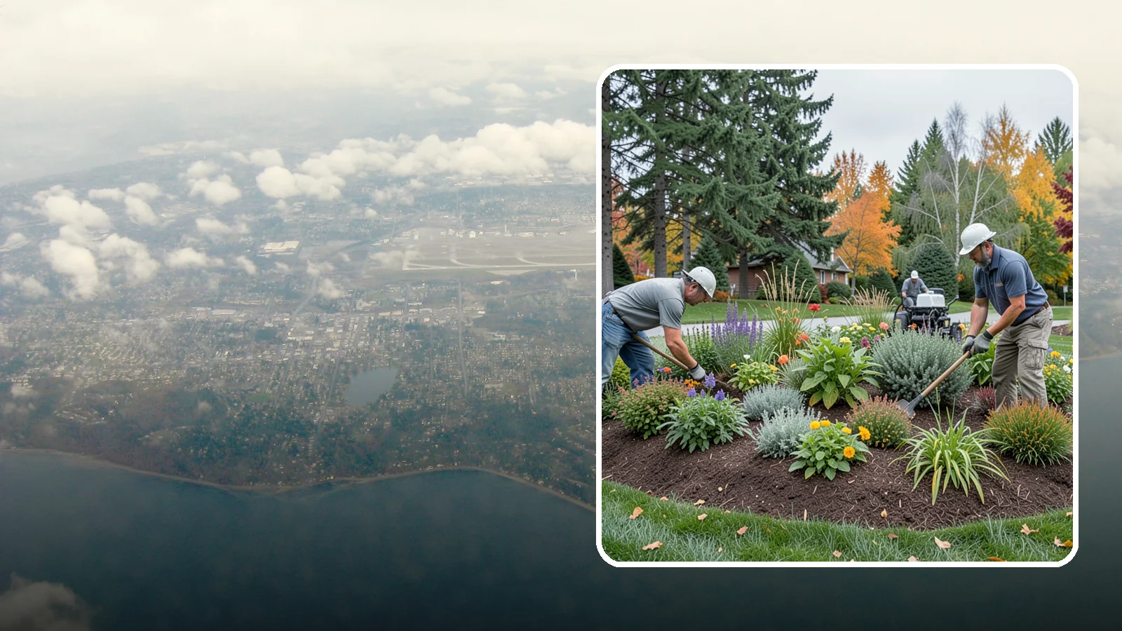 Flower Bed Design in Burien, King County, WA - Thoughtfully designed flower beds with color, texture, and bloom timing planned for year-round interest.