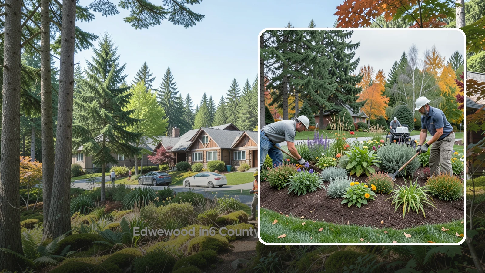 Flower Bed Design in Edgewood, Pierce County, WA - Thoughtfully designed flower beds with color, texture, and bloom timing planned for year-round interest.