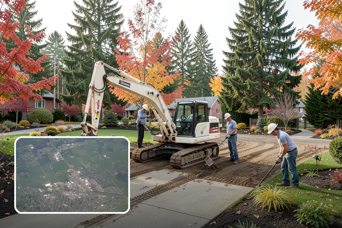 Flower Bed Design in Enumclaw, King County, WA - Planned color and texture, not random planting