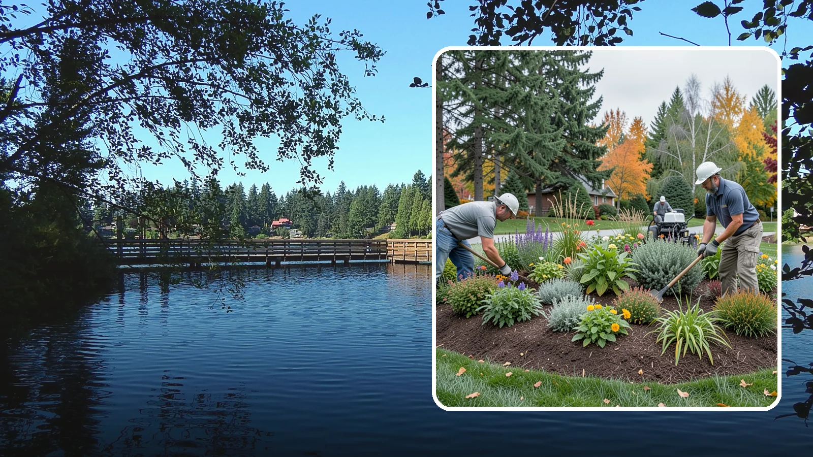 Flower Bed Design in Federal Way, King County, WA - Thoughtfully designed flower beds with color, texture, and bloom timing planned for year-round interest.
