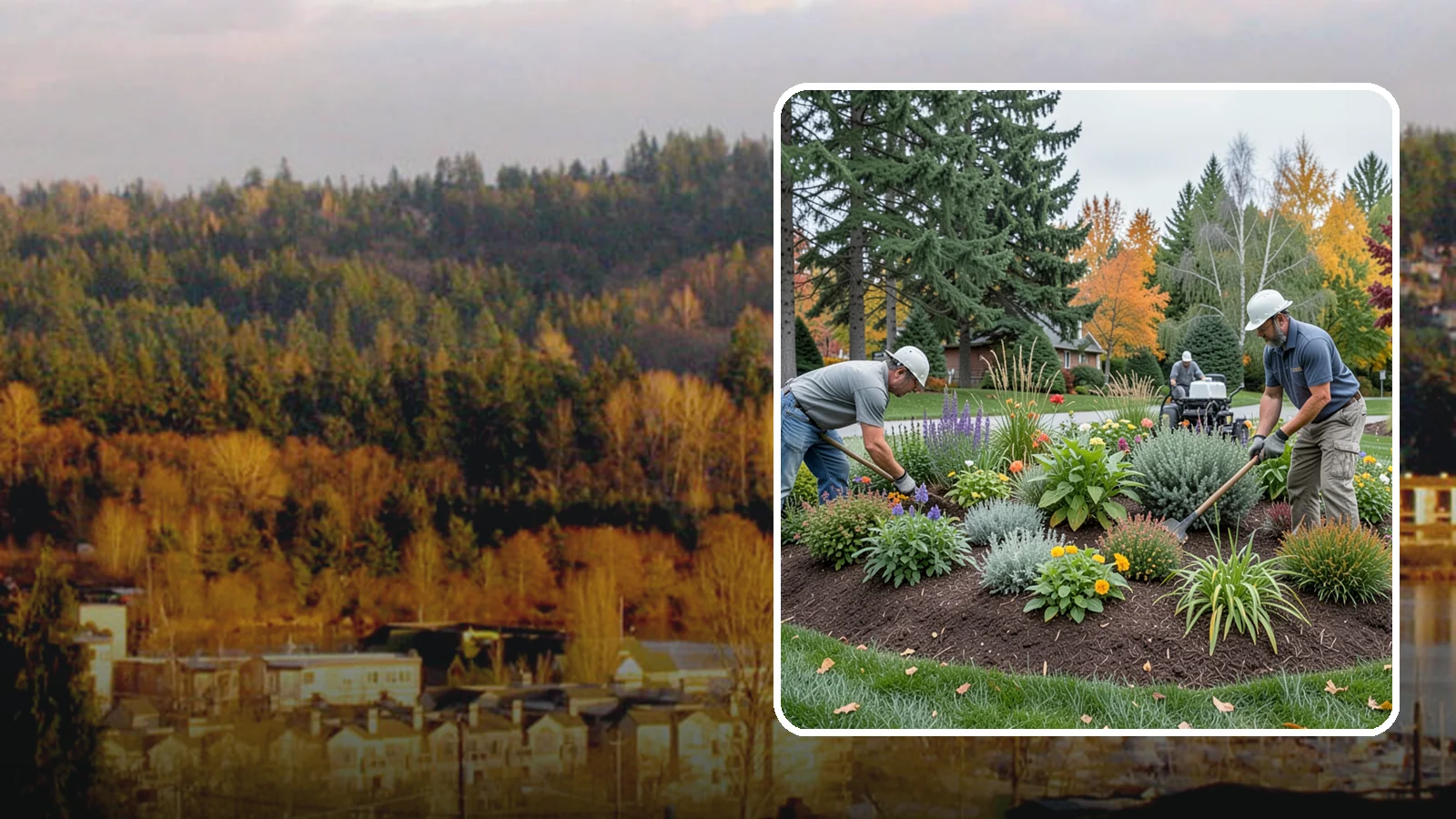 Flower Bed Design in Kenmore, King County, WA - Thoughtfully designed flower beds with color, texture, and bloom timing planned for year-round interest.