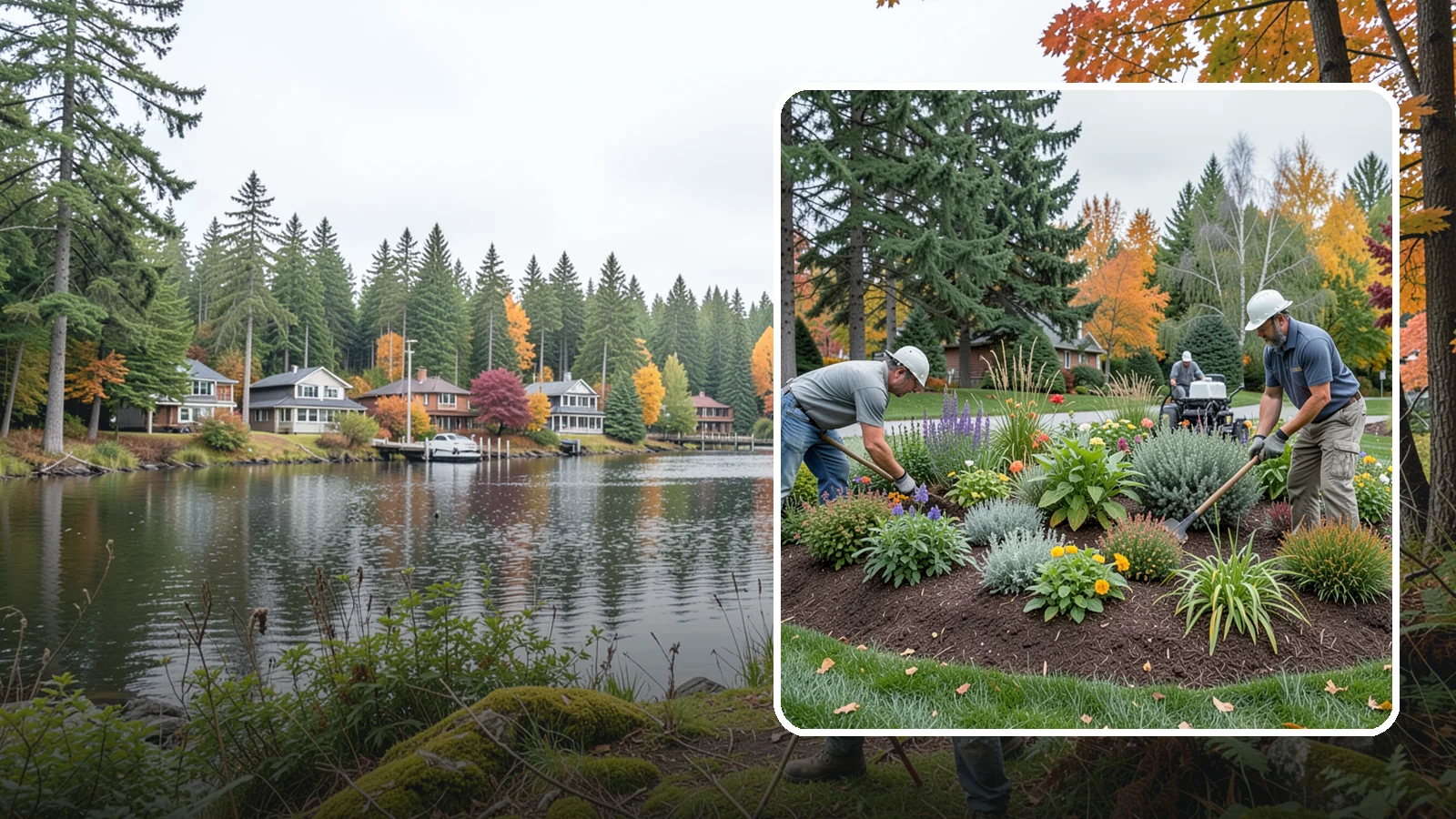 Flower Bed Design in La Conner, Skagit County, WA - Thoughtfully designed flower beds with color, texture, and bloom timing planned for year-round interest.