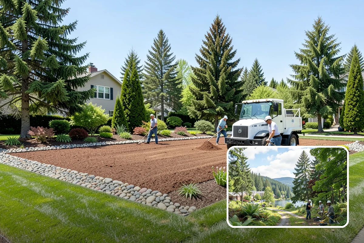 Flower Bed Design in Lake Forest Park, King County, WA - Planned color and texture, not random planting