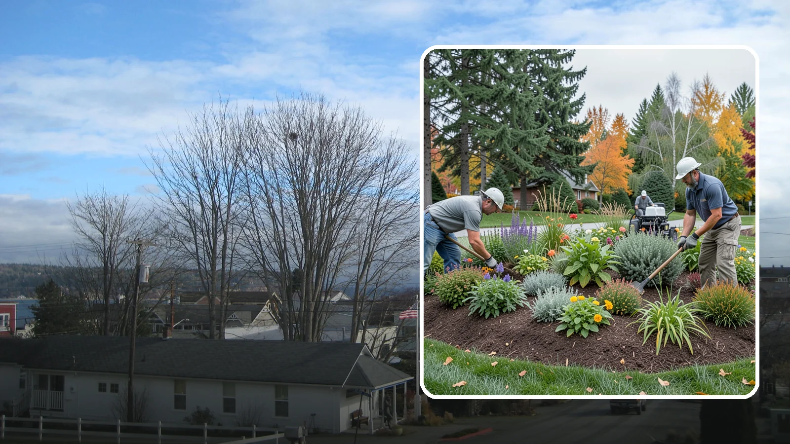 Flower Bed Design in Langley, Island County, WA - Thoughtfully designed flower beds with color, texture, and bloom timing planned for year-round interest.