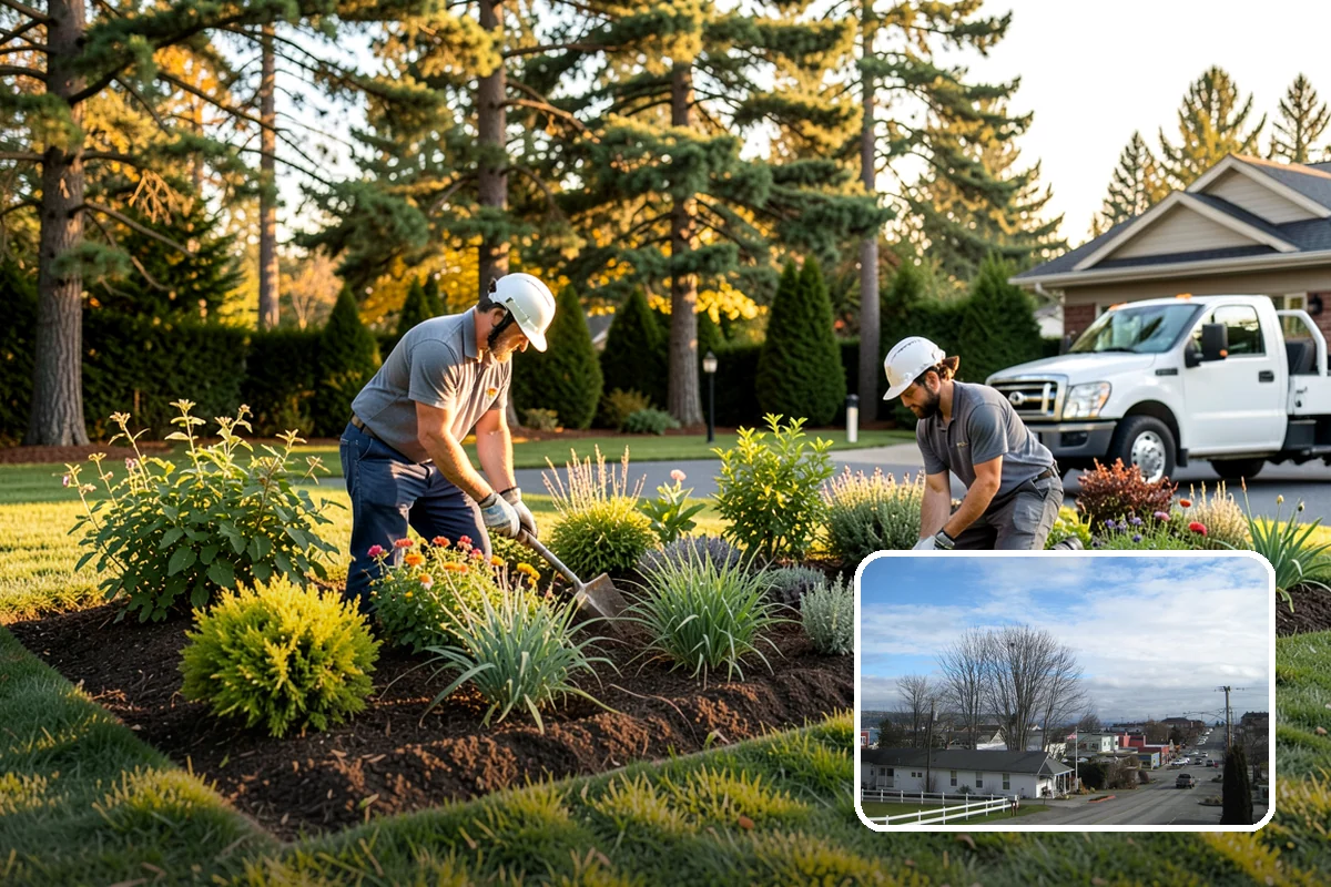 Flower Bed Design in Langley, Island County, WA - Planned color and texture, not random planting