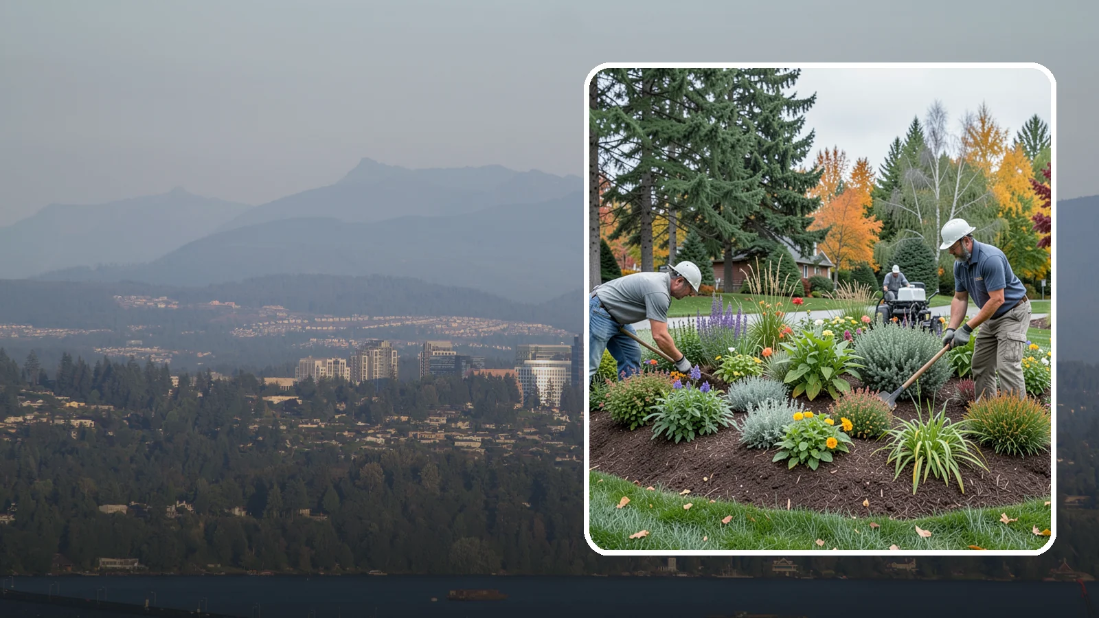 Flower Bed Design in Medina, King County, WA - Thoughtfully designed flower beds with color, texture, and bloom timing planned for year-round interest.