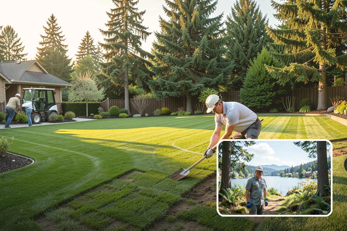 Flower Bed Design in Milton, King County, WA - Planned color and texture, not random planting