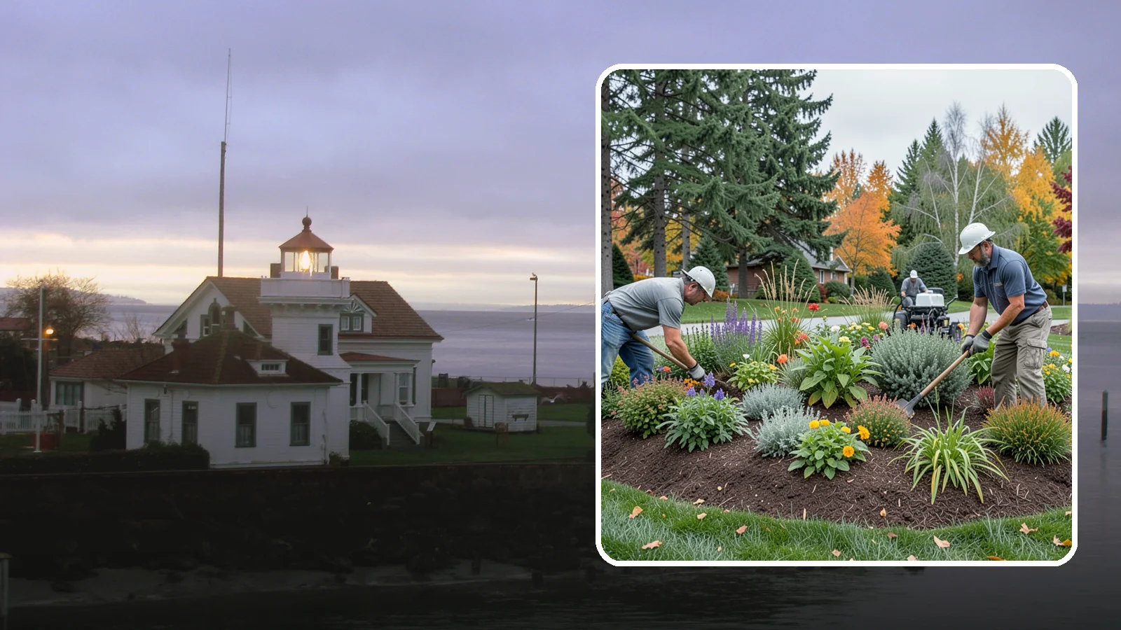Flower Bed Design in Mukilteo, Snohomish County, WA - Thoughtfully designed flower beds with color, texture, and bloom timing planned for year-round interest.