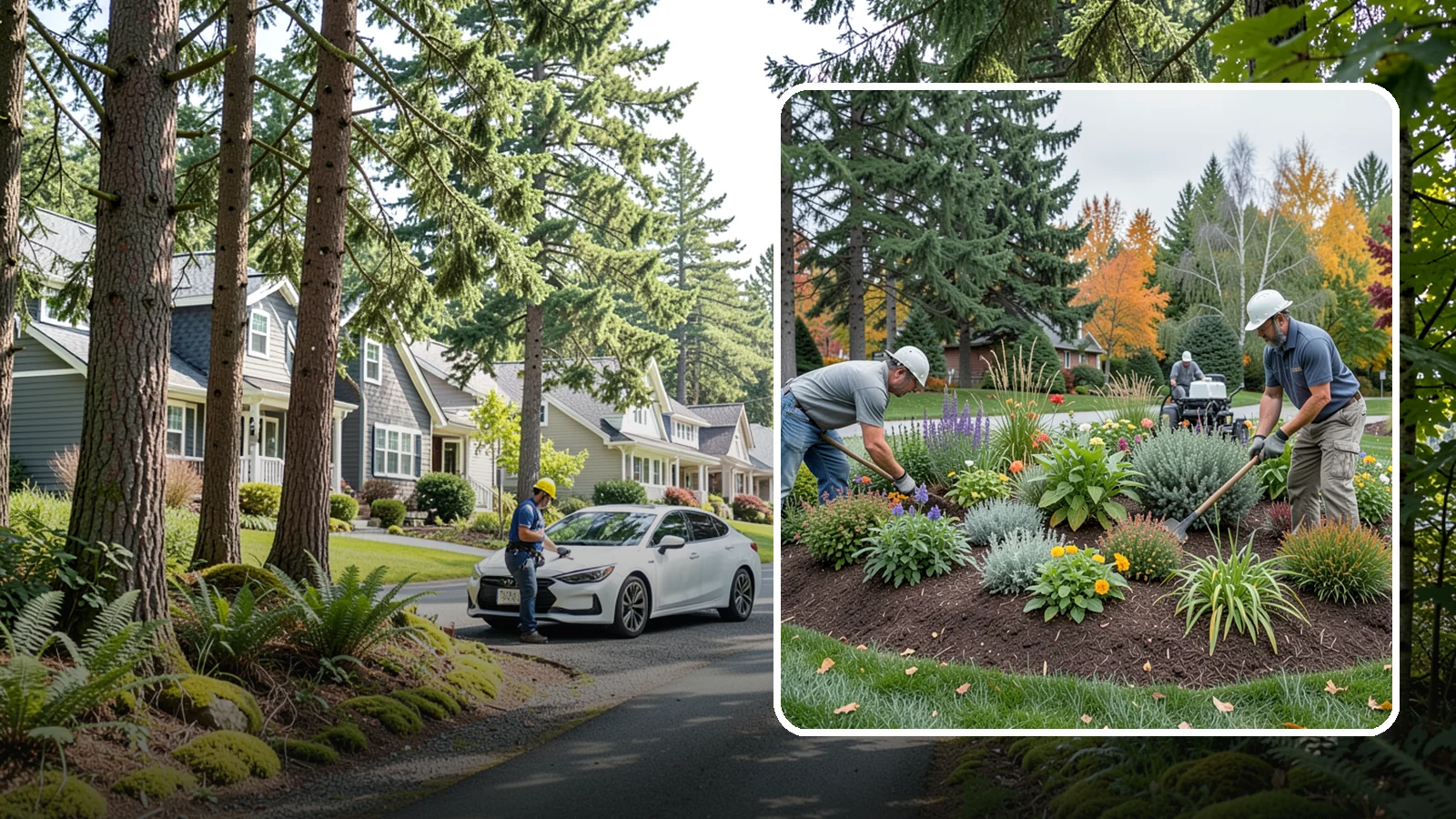 Flower Bed Design in Normandy Park, King County, WA - Thoughtfully designed flower beds with color, texture, and bloom timing planned for year-round interest.