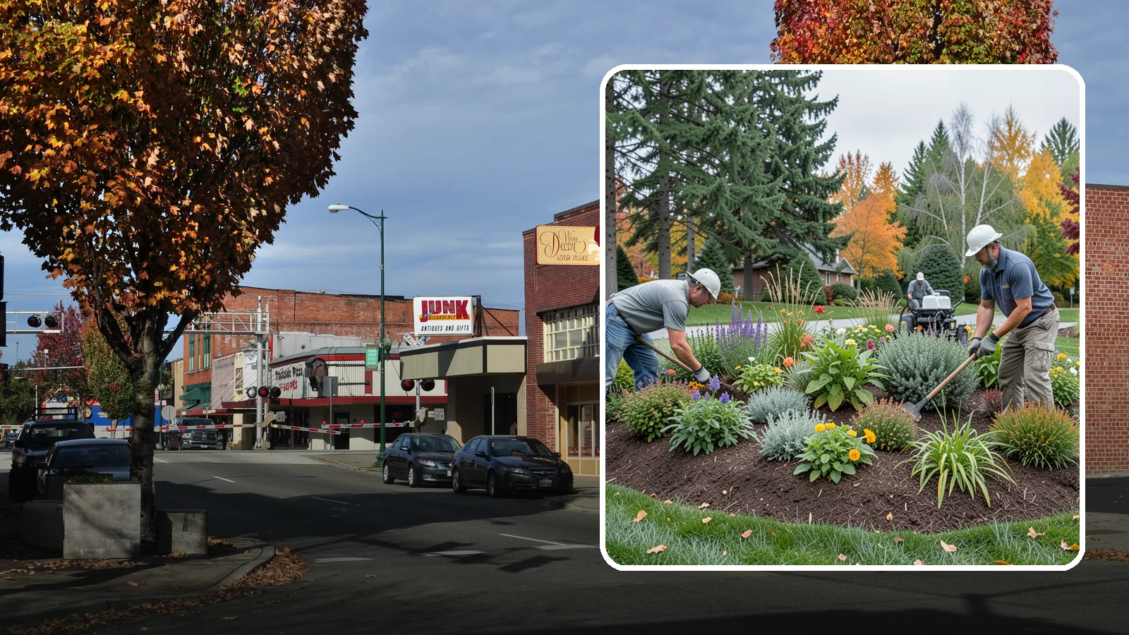 Flower Bed Design in Puyallup, Pierce County, WA - Thoughtfully designed flower beds with color, texture, and bloom timing planned for year-round interest.