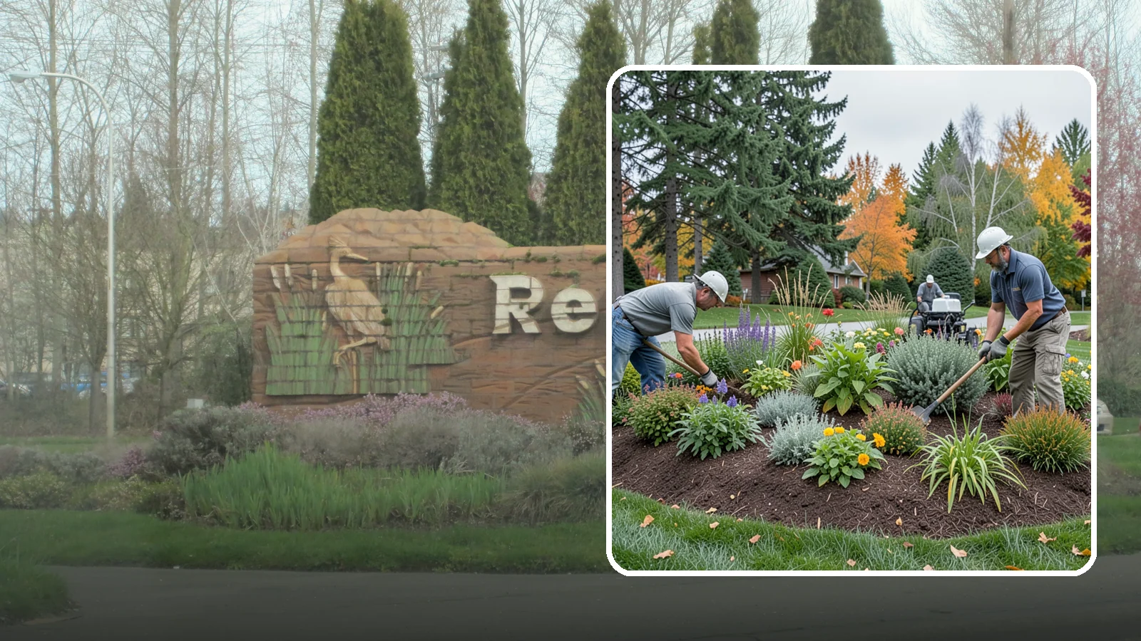 Flower Bed Design in Renton, King County, WA - Thoughtfully designed flower beds with color, texture, and bloom timing planned for year-round interest.