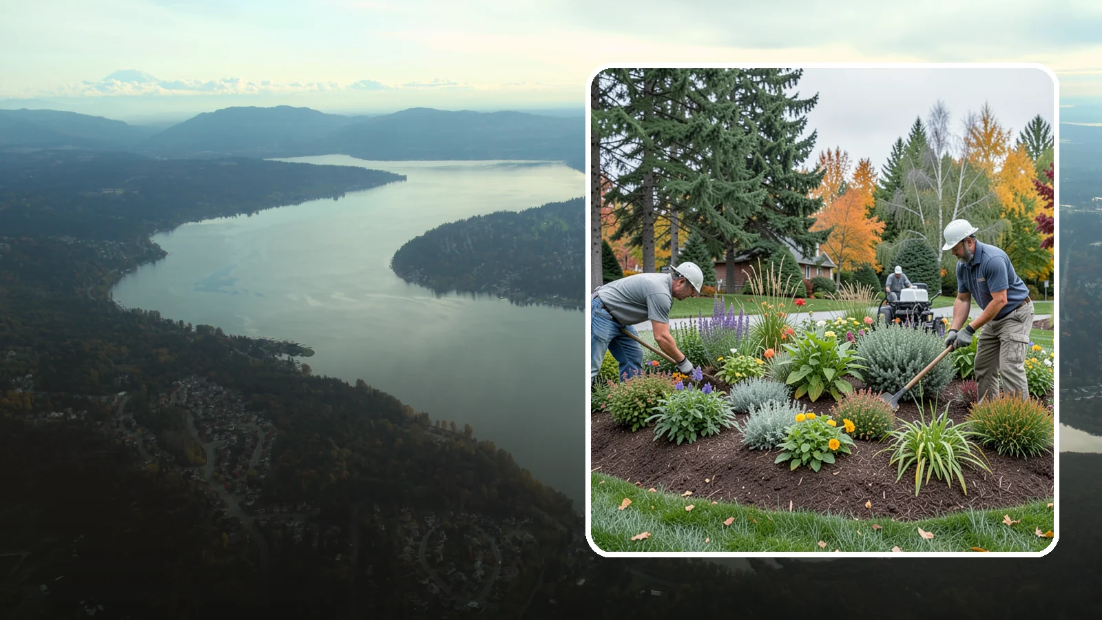 Flower Bed Design in Sammamish, King County, WA - Thoughtfully designed flower beds with color, texture, and bloom timing planned for year-round interest.