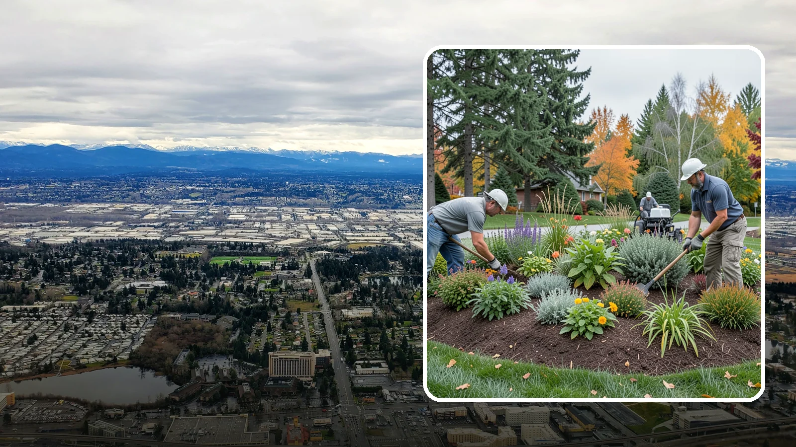 Flower Bed Design in SeaTac, King County, WA - Thoughtfully designed flower beds with color, texture, and bloom timing planned for year-round interest.