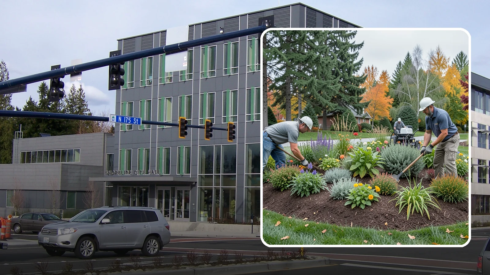 Flower Bed Design in Shoreline, King County, WA - Thoughtfully designed flower beds with color, texture, and bloom timing planned for year-round interest.