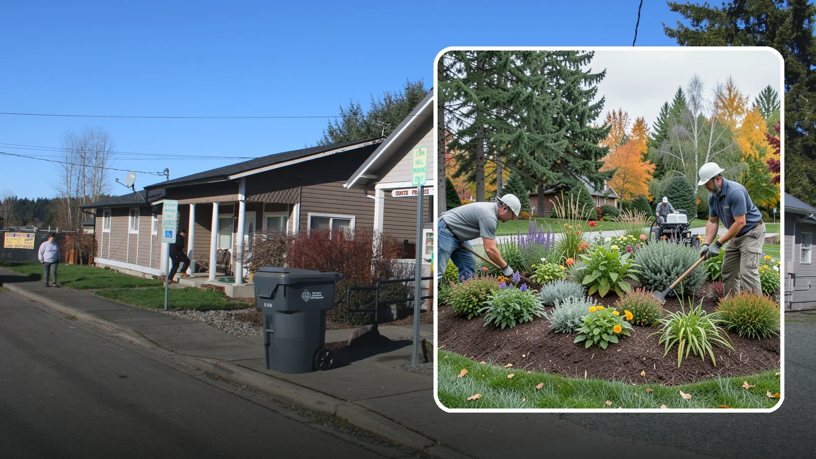 Flower Bed Design in South Prairie, Pierce County, WA - Thoughtfully designed flower beds with color, texture, and bloom timing planned for year-round interest.