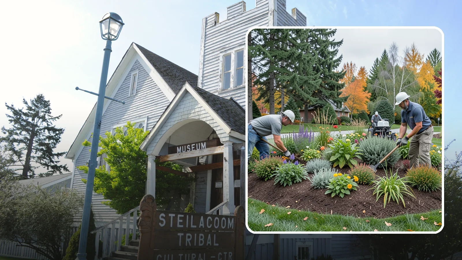 Flower Bed Design in Steilacoom, Pierce County, WA - Thoughtfully designed flower beds with color, texture, and bloom timing planned for year-round interest.