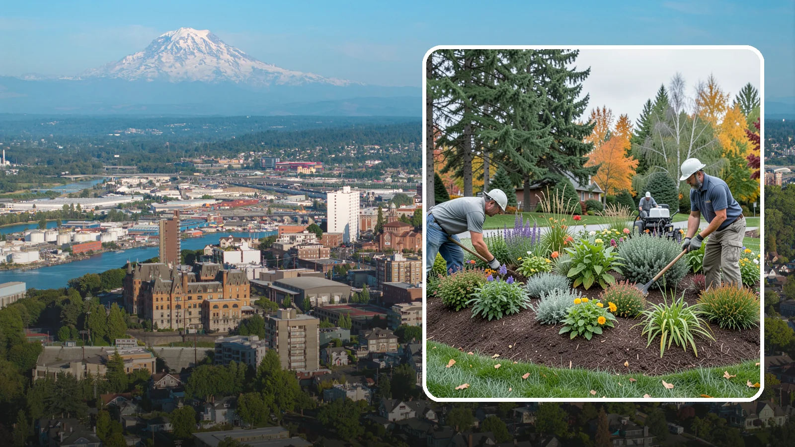 Flower Bed Design in Tacoma, Pierce County, WA - Thoughtfully designed flower beds with color, texture, and bloom timing planned for year-round interest.